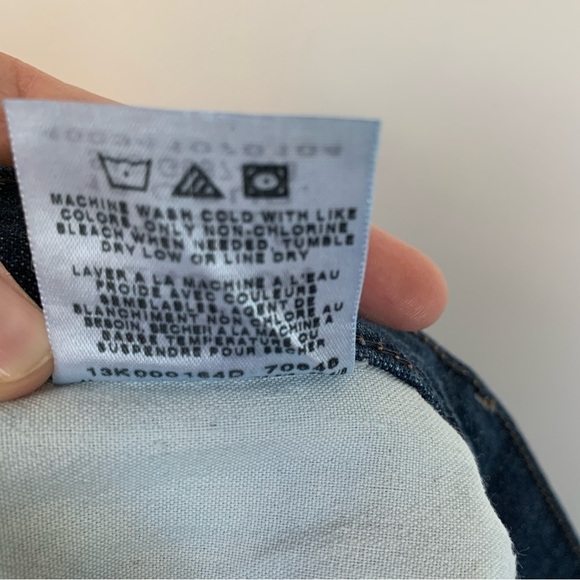 Cabela’s Dark Washed Plaid Lined High Rise Jeans Size 18R - Picture 6 of 7